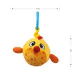 Jucarii, Copii si Bebe - Jucarii si jocuri - Jucarii bebelusi - Jucarii interactive bebelusi - Jucarie din plus pentru agatat, fosnaie si vibreaza, Baby Fish Yellow - Infinity.ro