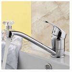 Casa si Gradina - Sanitare - Chiuveta bucatarie si accesorii - Baterii bucatarie - Baterie monocomanda bucatarie tija de 15 cm cromata cartus ceramic - Infinity.ro