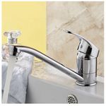 Casa si Gradina - Sanitare - Chiuveta bucatarie si accesorii - Baterii bucatarie - Baterie monocomanda bucatarie tija de 15 cm cromata cartus ceramic - Infinity.ro