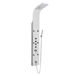 Panel dus multifunctional "NIAGARA" - METAFORM Italy, cu hidromasaj si efect de cascada, cu suprafata din inox