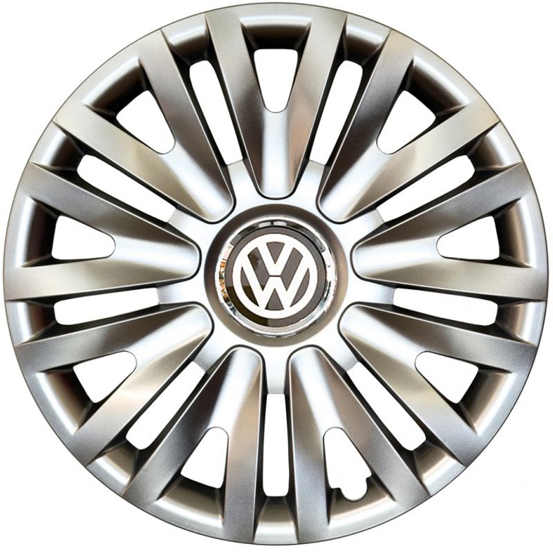 Auto si Moto/Anvelope si jante/Accesorii roti/Capace roti - Set 4 Capace Roti Kerime R16, Potrivite Jantelor de 16 inch, Pentru VW Volkswagen, Model 412 - Infinity.ro