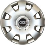 Auto si Moto/Anvelope si jante/Accesorii roti/Capace roti - Set 4 Capace Roti Kerime R14, Potrivite Jantelor de 14 inch, Pentru Audi, Model 209 - Infinity.ro