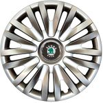 Auto si Moto - Anvelope si jante - Accesorii roti - Capace roti - Set 4 Capace Roti Kerime R16, Potrivite Jantelor de 16 inch, Pentru Skoda, Model 412 - Infinity.ro