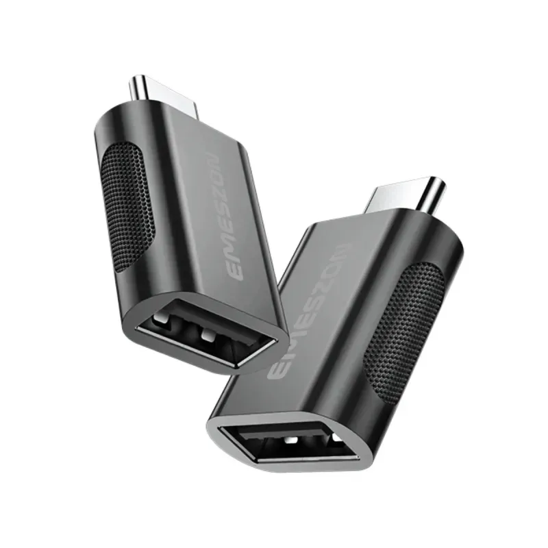 Laptop, Telefoane si Tablete - Telefoane mobile si accesorii - Accesorii Telefoane - Cabluri si adaptoare telefoane - Adaptor cablu Conversie OTG USB 3.1 la Type-C, Emeszon®, transfer date pana la 10Gbps, converteste USB Type C, negru - Infinity.ro