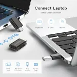 Laptop, Telefoane si Tablete - Telefoane mobile si accesorii - Accesorii Telefoane - Cabluri si adaptoare telefoane - Adaptor cablu Conversie OTG USB 3.1 la Type-C, Emeszon®, transfer date pana la 10Gbps, converteste USB Type C, negru - Infinity.ro
