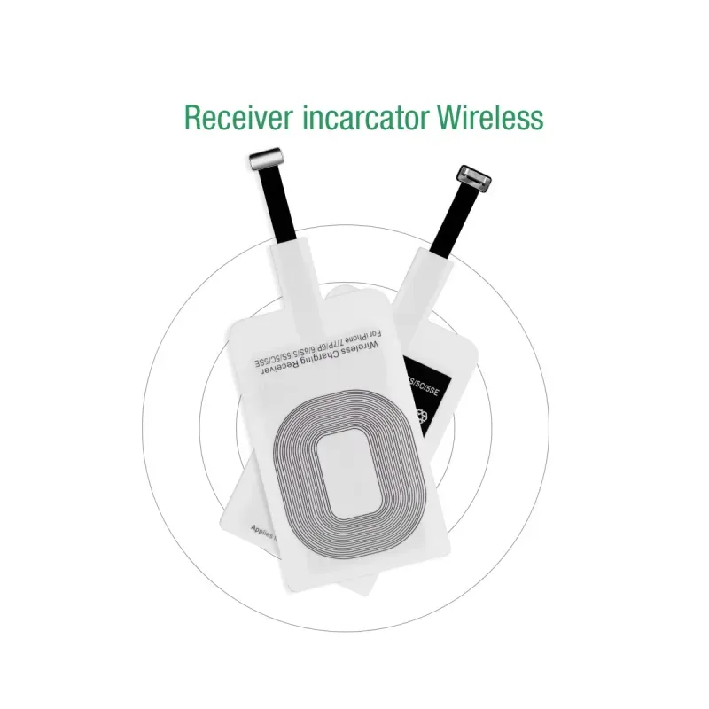 Laptop, Telefoane si Tablete - Telefoane mobile si accesorii - Accesorii Telefoane - Incarcatoare telefoane - Incarcator Wireless Receiver iPhone, Envisage Receiver Wireless 5V 1A compatibil cu iPhone, SGQ1, incarcare telefon, alb - Infinity.ro