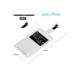 Laptop, Telefoane si Tablete - Telefoane mobile si accesorii - Accesorii Telefoane - Incarcatoare telefoane - Incarcator Wireless Receiver iPhone, Envisage Receiver Wireless 5V 1A compatibil cu iPhone, SGQ1, incarcare telefon, alb - Infinity.ro