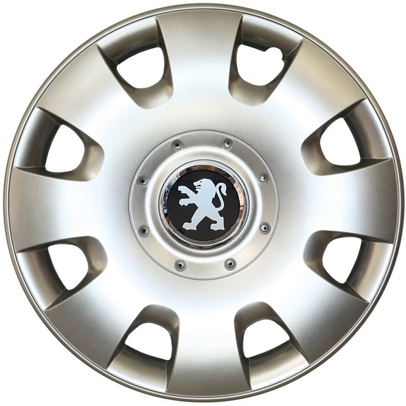 Auto si Moto/Anvelope si jante/Accesorii roti/Capace roti - Set 4 Capace Roti Kerime R14, Potrivite Jantelor de 14 inch, Pentru Peugeot, Model 209 - Infinity.ro