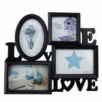 Casa si Gradina - Decoratiuni - Decoratiuni perete - Rama foto Love - 4 fotografii 33 x 30 cm - Infinity.ro