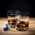 Casa si Gradina - Decoratiuni - Obiecte decorative - Accesorii decorative - Set cu 2 pahare elegante de whisky, 4 gloante metalice pentru racire, 2 suporturi pentru pahare si cleste in carcasa in forma de chitara - Infinity.ro