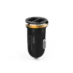 Laptop, Telefoane si Tablete - Telefoane mobile si accesorii - Accesorii Telefoane - Incarcatoare telefoane - Incarcator auto TOPK Fast Charging 5V 2.1A 10.5W Dual Port USB pentru telefoane mobile - Inel auriu - Infinity.ro