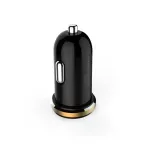 Laptop, Telefoane si Tablete - Telefoane mobile si accesorii - Accesorii Telefoane - Incarcatoare telefoane - Incarcator auto TOPK Fast Charging 5V 2.1A 10.5W Dual Port USB pentru telefoane mobile - Inel auriu - Infinity.ro