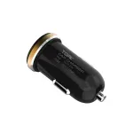 Laptop, Telefoane si Tablete - Telefoane mobile si accesorii - Accesorii Telefoane - Incarcatoare telefoane - Incarcator auto TOPK Fast Charging 5V 2.1A 10.5W Dual Port USB pentru telefoane mobile - Inel auriu - Infinity.ro