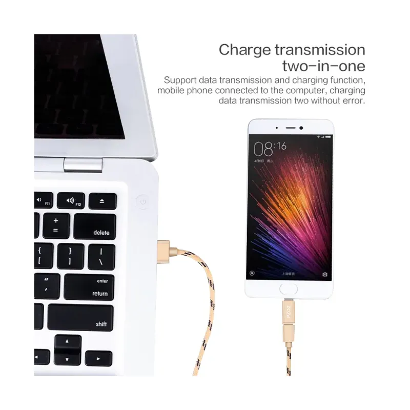 Laptop, Telefoane si Tablete - Telefoane mobile si accesorii - Accesorii Telefoane - Cabluri si adaptoare telefoane - Adaptor universal Micro USB la iPhone 8 pini, PZOZ, pentru cablu telefon, transfer de date si incarcare telefon, Silver - Infinity.ro