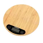 Electronice si Electrocasnice - Electrocasnice bucatarie - Mixere, tocatoare & roboti de bucatarie - Cantare de bucatarie - Cantar digital de bucatarie, Emeszon®, blat din lemn de bambus dur de 20cm cantareste maxim 5Kg, LCD functia Tare, negru - Infinity.ro