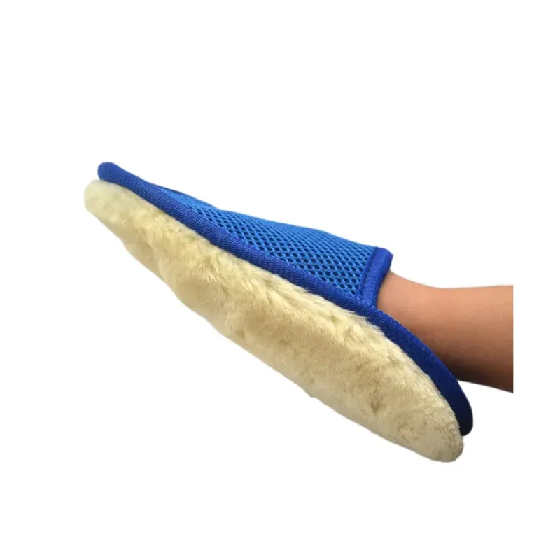 Auto si Moto - Intretinere auto - Produse curatare auto - Laveta manusa din microfibre de lana, Emeszon® curatare profesionala masina calitate extra polish masina moto, albastru - Infinity.ro