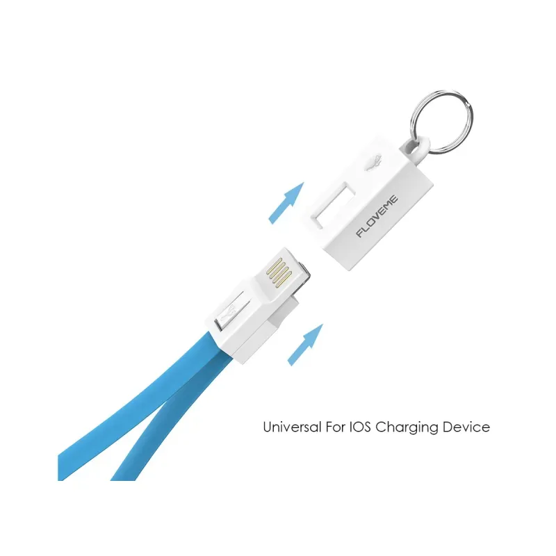 Laptop, Telefoane si Tablete - Telefoane mobile si accesorii - Accesorii Telefoane - Cabluri si adaptoare telefoane - Cablu breloc pentru incarcare iPhone sau iPad, USB si micro USB, negru - Infinity.ro