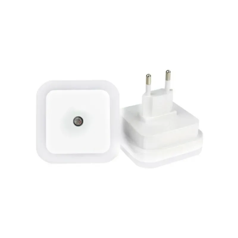 Casa si Gradina - Corpuri si surse de iluminat - Veioze si lampi - Lampi de veghe - Lampa de veghe cu lumina alba LED 1W si senzor de lumina, alb - Infinity.ro