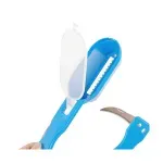 Casa si Gradina - Bucatarie si vesela - Ustensile bucatarie - Razatori si curatatoare - Curatator Peste, Emeszon®, contine cuva depozitare solzi Peste, mini cutit de Inox incorporat razuire solzi, albastru - Infinity.ro