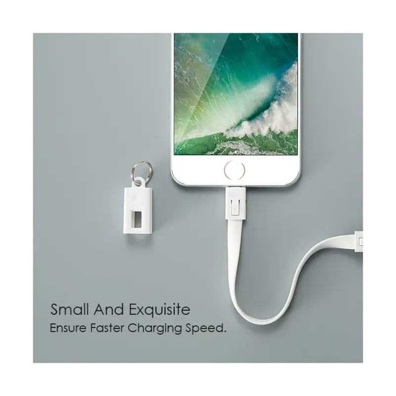 Laptop, Telefoane si Tablete - Telefoane mobile si accesorii - Accesorii Telefoane - Cabluri si adaptoare telefoane - Cablu breloc pentru incarcare iPhone sau iPad, USB si micro USB, negru - Infinity.ro