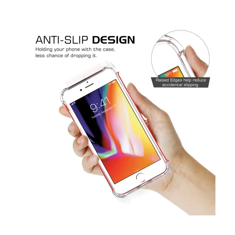 Laptop, Telefoane si Tablete - Telefoane mobile si accesorii - Accesorii Telefoane - Huse telefoane - Husa telefon iPhone 7, Envisage, compatibil cu iPhone 7, Luxury A+, Bumper din silicon si trasparenta cu dubla protectie - Infinity.ro