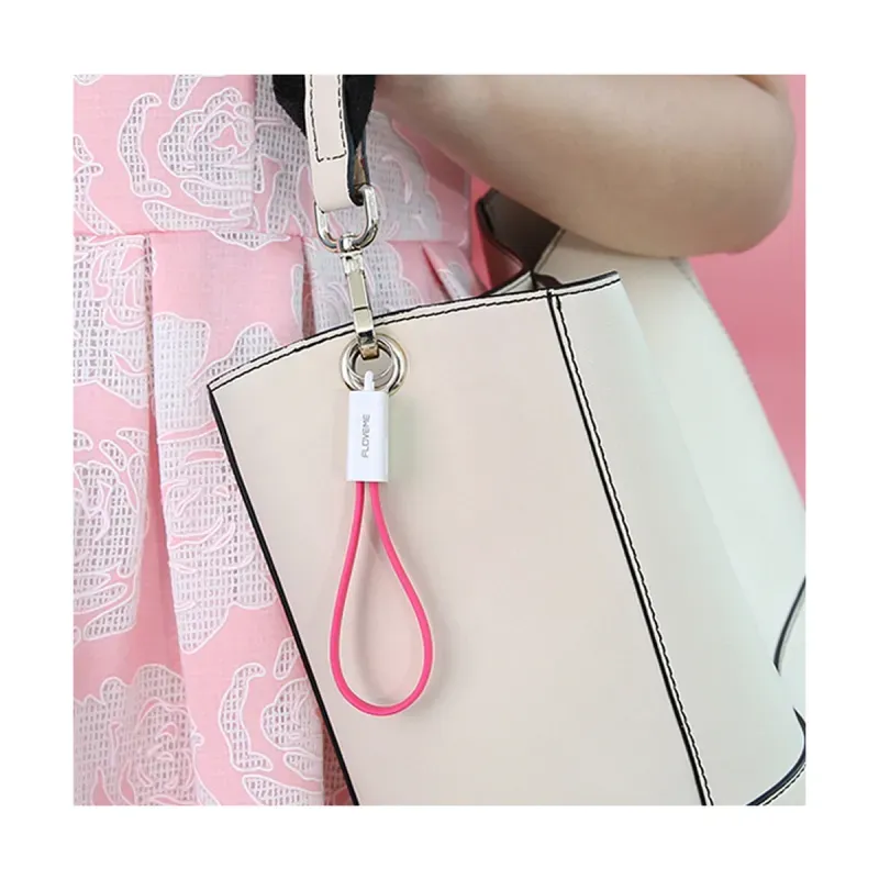 Laptop, Telefoane si Tablete - Telefoane mobile si accesorii - Accesorii Telefoane - Cabluri si adaptoare telefoane - Cablu breloc pentru incarcare iPhone sau iPad, USB si micro USB, negru - Infinity.ro