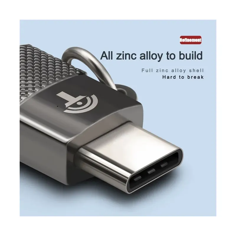 Laptop, Telefoane si Tablete - Telefoane mobile si accesorii - Accesorii Telefoane - Cabluri si adaptoare telefoane - Breloc chei adaptor Micro USB la Type - C OTG, Rocketek Profesional, pentru tablete si telefoane mobile, negru - Infinity.ro