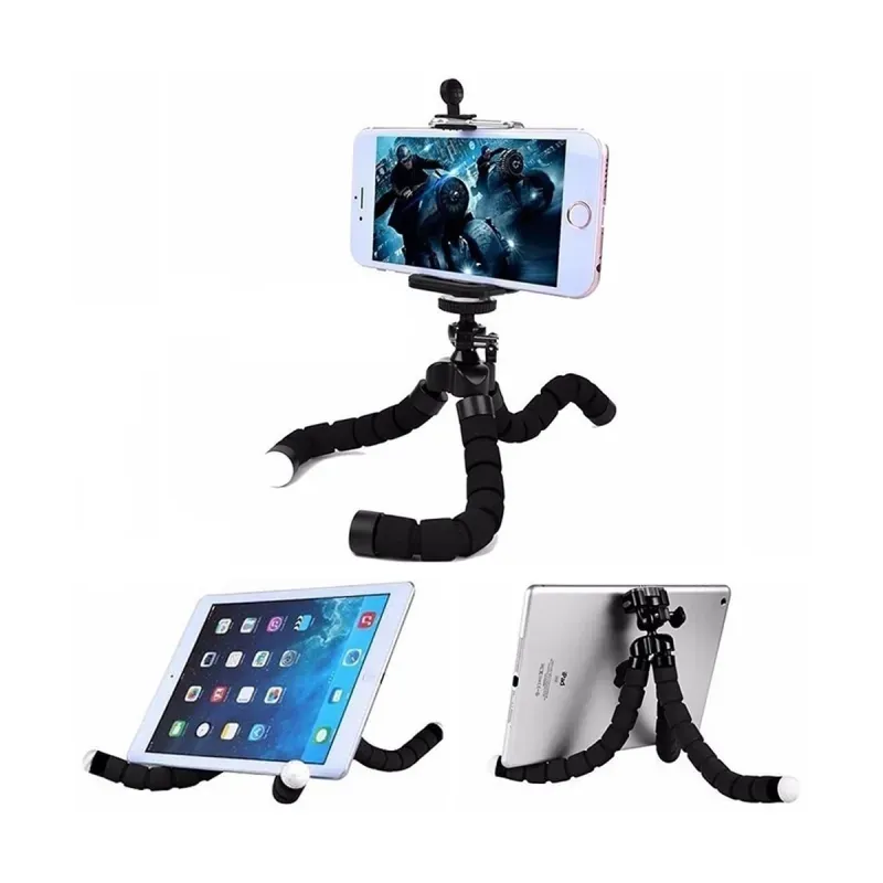 TV, Audio-Video si Foto - Aparate foto si accesorii - Accesorii foto si video - Trepiede - Trepied flexibil ajustabil telefon, GoPro, Smartphone, Tableta, camera foto, camera cu cap rotativ de actiune, Albastru - Infinity.ro