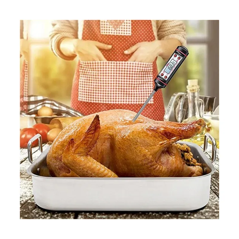 Casa si Gradina - Bucatarie si vesela - Ustensile bucatarie - Termometre bucatarie - Termometru digital cu sonda Envisage, pentru bucatarie lichide alimente prajituri lactate ceara mancare, model QA, negru - Infinity.ro