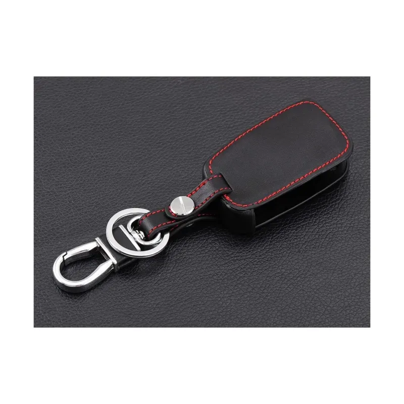 Auto si Moto - Electrice auto - Alte accesorii electrice auto - Husa telecomanda auto tip breloc, chei de tip briceag, marca VW, Volkswagen, Skoda sau Seat, din piele ecologica, negru - Infinity.ro