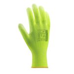 Casa si Gradina - Constructii - Echipamente de lucru - Manusi protectia muncii - Manusi BUCK verde fosforecent, poliester/poliuretan, marimea M, Ardon - Infinity.ro
