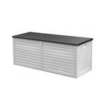 Casa si Gradina - Gradina si terasa - Mobilier exterior - Dulapuri si lazi depozitare exterior - Lada depozitare de gradina, capac cu telescop, gri si negru, 143.5 x 53.4 x 57.3 cm - Infinity.ro