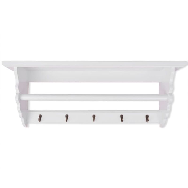 Casa si Gradina - Mobilier - Organizare si depozitare - Cuiere - Cuier de haine, stil baroc, alb, MDF - Infinity.ro