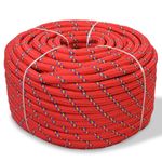 Casa si Gradina - Constructii - Feronerie si accesorii - Sfoara si lanturi - Franghie marinareasca din polipropilena, rosu, 50 m, 16 mm - Infinity.ro