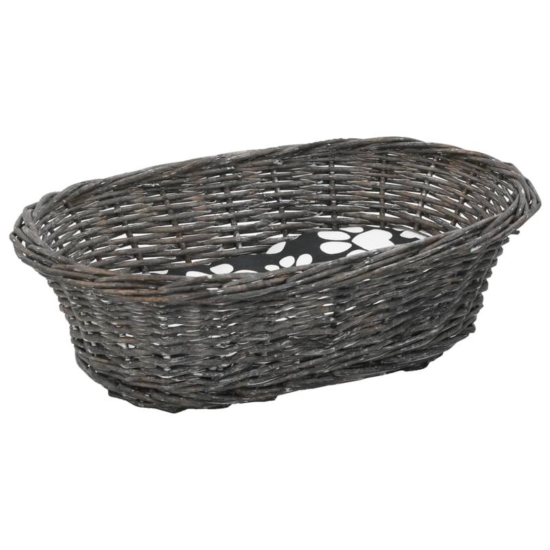 Petshop - Accesorii petshop - Jucarii animale - Ansambluri de joaca - Set cosuri pisici, perne, 3 piese, gri, 47x34x60 cm, rachita - Infinity.ro