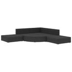Casa si Gradina - Gradina si terasa - Mobilier exterior - Seturi mobila gradina - Set mobilier de gradina cu perne, 6 piese, negru, poliratan - Infinity.ro