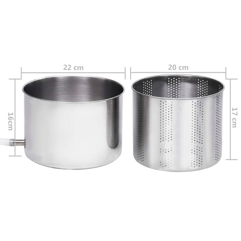 Casa si Gradina - Gradinarit si plante - Agricultura - Produse vinificatie - Presa pentru fructe si vin, 6 L, otel inoxidabil - Infinity.ro