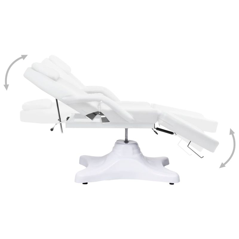 Ingrijire personala si Cosmetice - Sanatate si wellness - Articole wellness - Fotolii de masaj - Masa de masaj, alb, 180 x 62 x (86,5-118) cm - Infinity.ro