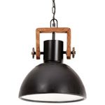 Casa si Gradina - Corpuri si surse de iluminat - Veioze si lampi - Lampi de veghe - Lampa suspendata industriala, negru, 30 cm, 25 W, E27, rotund - Infinity.ro