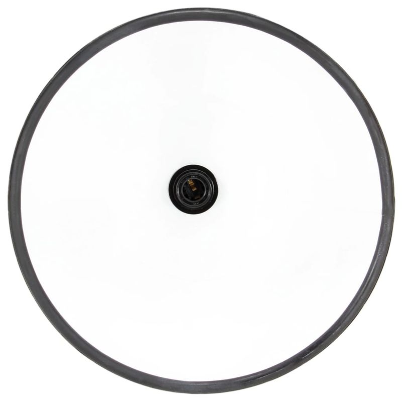 Casa si Gradina - Corpuri si surse de iluminat - Veioze si lampi - Lampi de veghe - Lampa suspendata industriala, negru, 30 cm, 25 W, E27, rotund - Infinity.ro