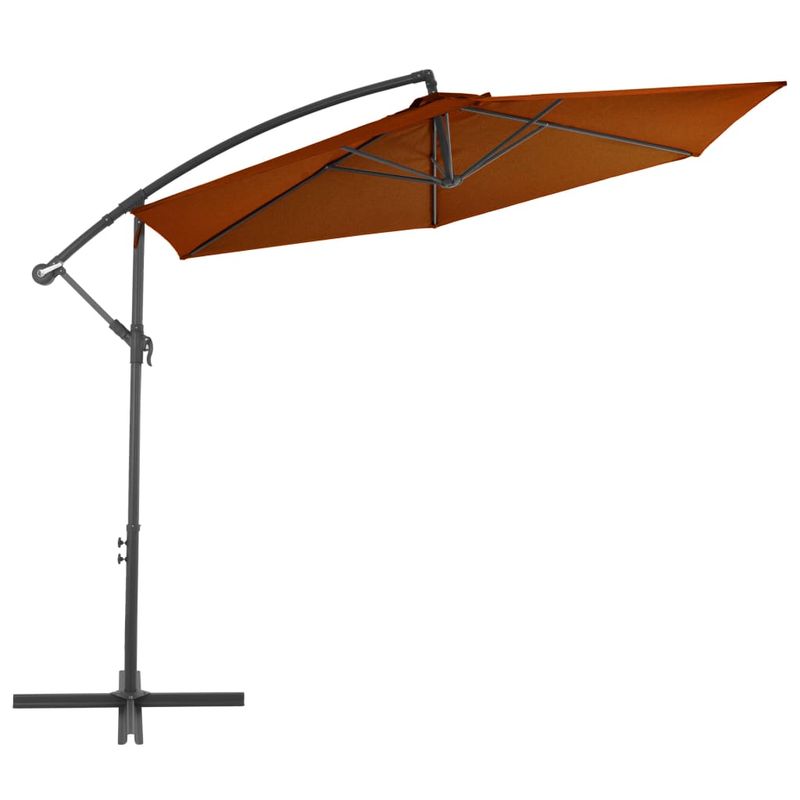Casa si Gradina - Gradina si terasa - Umbrele si pavilioane - Umbrele - Umbrela suspendata cu stalp din aluminiu, caramiziu, 300 cm - Infinity.ro