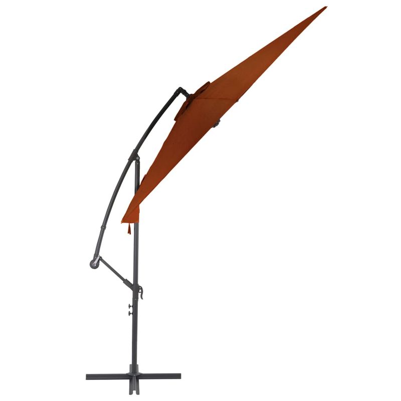 Casa si Gradina - Gradina si terasa - Umbrele si pavilioane - Umbrele - Umbrela suspendata cu stalp din aluminiu, caramiziu, 300 cm - Infinity.ro