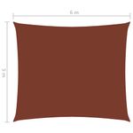 Casa si Gradina - Gradina si terasa - Umbrele si pavilioane - Umbrele - Parasolar, caramiziu, 5x6 m, tesatura oxford, dreptunghiular - Infinity.ro