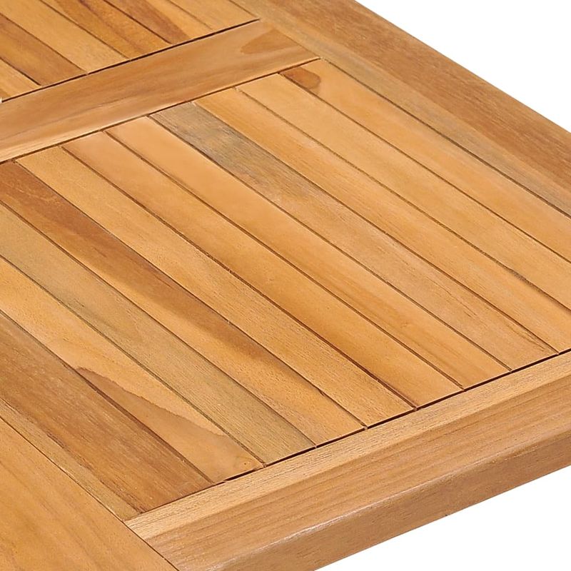 Casa si Gradina - Gradina si terasa - Mobilier exterior - Seturi mobila gradina - Set mobilier de exterior pliabil, 5 piese, lemn masiv de tec, mărime 90x90x75 cm, model cu cotieră", formă pătrat - Infinity.ro