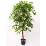 Casa si Gradina - Decoratiuni - Obiecte decorative - Plante artificiale - Emerald Arbore liana Ficus artificial „Deluxe” 140 cm in ghiveci - Infinity.ro