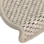 Casa si Gradina - Textile si covoare - Covoare - Covoare casa - Covorase scari autoadezive 15 buc. gri taupe 65x21x4 cm sisal - Infinity.ro