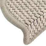 Casa si Gradina - Textile si covoare - Covoare - Covoare casa - Covorase scara autoadezive aspect sisal 15 buc. taupe 56x17x3cm - Infinity.ro