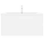 Casa si Gradina - Mobilier - Comode si corpuri - Masute de toaleta - Dulap cu chiuveta incorporata, alb, lemn prelucrat - Infinity.ro