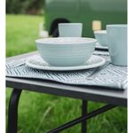Sport si Outdoor - Camping - Bucatarie de camping - Vesela camping - Travellife Set de vesela de lux, 12 piese „Denia”, gri deschis - Infinity.ro