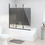 Casa si Gradina - Sanitare - Cazi si cabine de dus - Cabine dus - Cabina de dus pliabila, 3 panouri, negru, 130x130 cm, ESG - Infinity.ro
